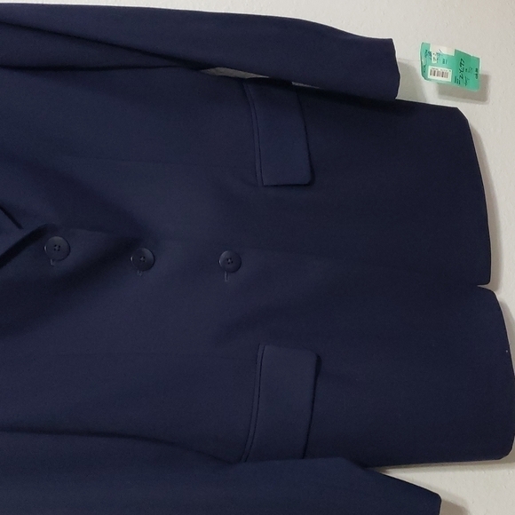 Nwt Essential Elements women's Blazer, Color Navy Blue, Size 10 - Picture 3 of 14